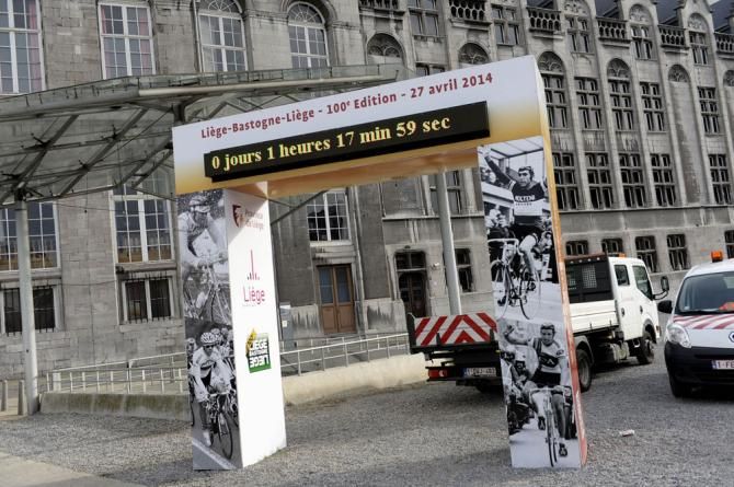 The start of Liege-Bastogne-Liege