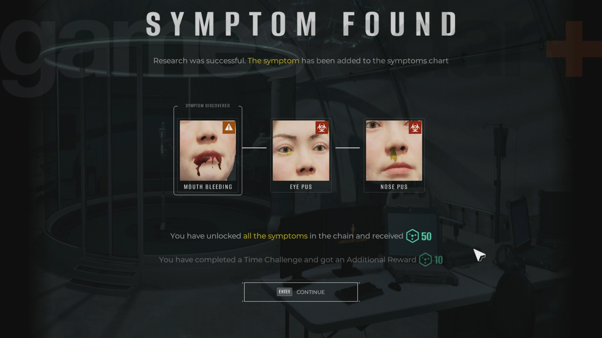 Quarantine Zone symptoms