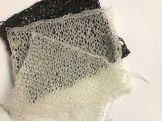 The AlgiKnit bioyarn is different to synthetic material, and has a lot of natural stretch