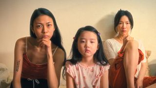(L-R) Shih-Yuan Ma as I-Ann, Nina Ye as I-Jing and Janel Tsai as Shu-Fen in "Left-Handed Girl" (2025)