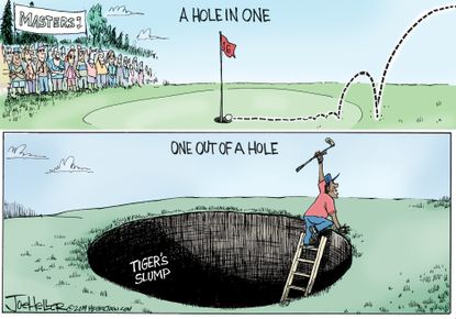 Editorial Cartoon U.S. Tiger Woods Masters 2019 win