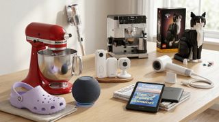 Amazon products on display and edited with gemini