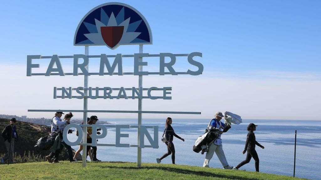 Koa Ochi walks to the fourth tee box of the South Course during a Pro-Am round prior to the Farmers Insurance Open 2025 at Torrey Pines Golf Course on January 21, 2025 in La Jolla, California. 