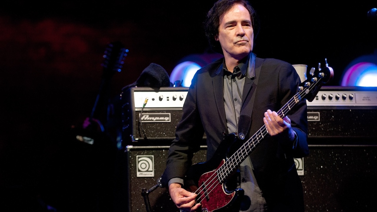 Ron Blair performing with &amp;quot;Tom Petty and the Heartbreakers&amp;quot; in support of their newest album release 'Hypnotic Eye' at Red Rocks Amphitheatre in Morrison, Colorado on September 30, 2014.