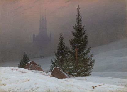 Winter Landscape, about 1811, oil on canvas, 12¾in by 17¾in, by Caspar David Friedrich (1774–1840), National Gallery, London.