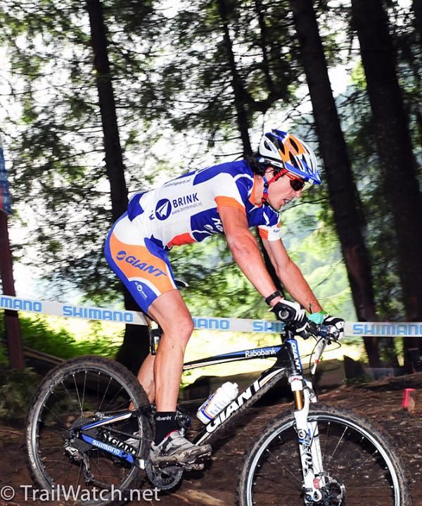 Adam Craig (Rabobank-Giant) continues his comeback from surgery by riding to 14th place today.
