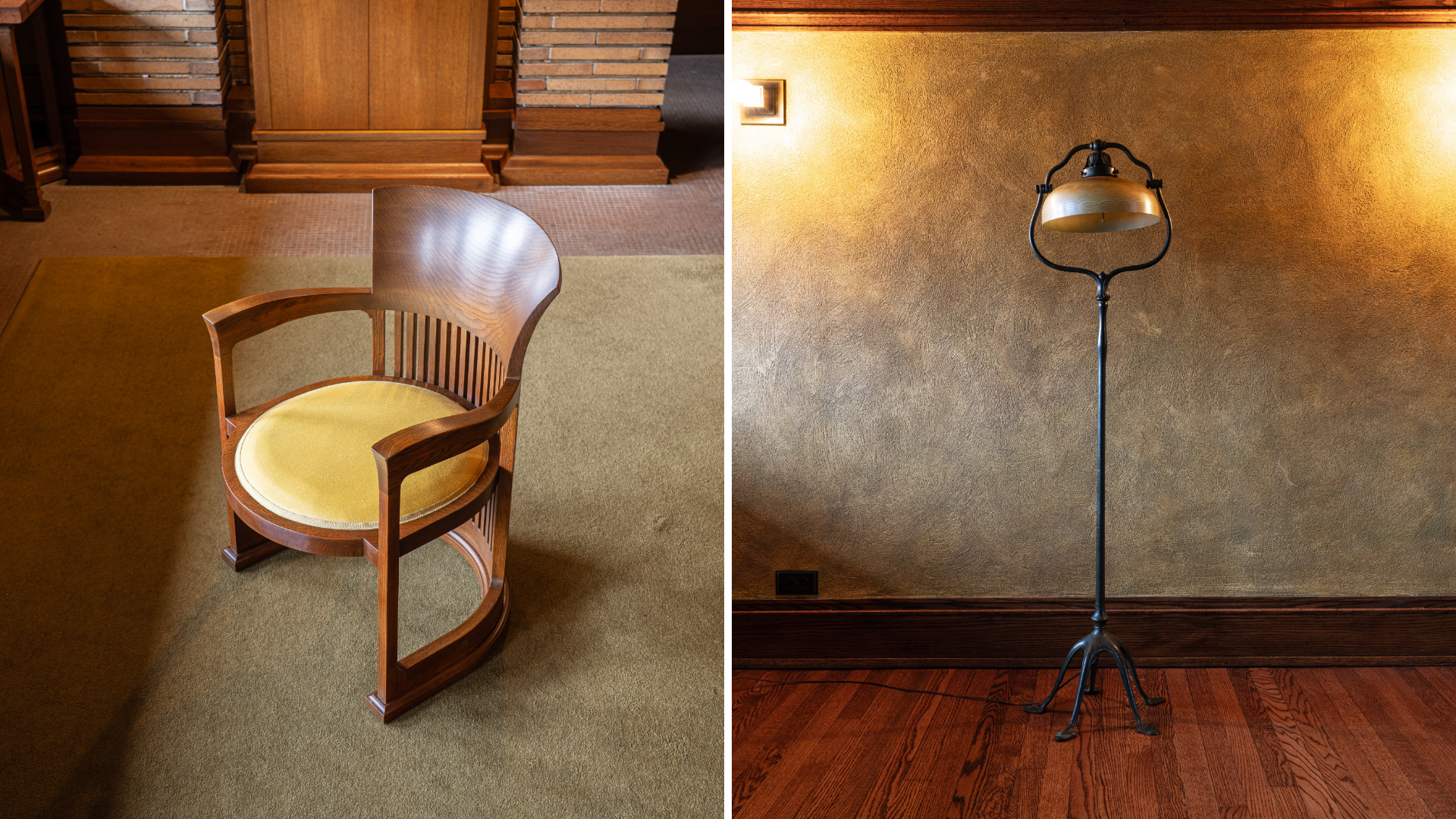 objects in frank lloyd wright's martin house from the exhibition 'collecting ourselves'