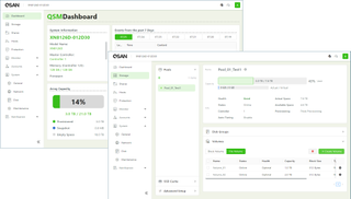 A screen shot of the Qsan XCubeNXT XN8126D dashboard