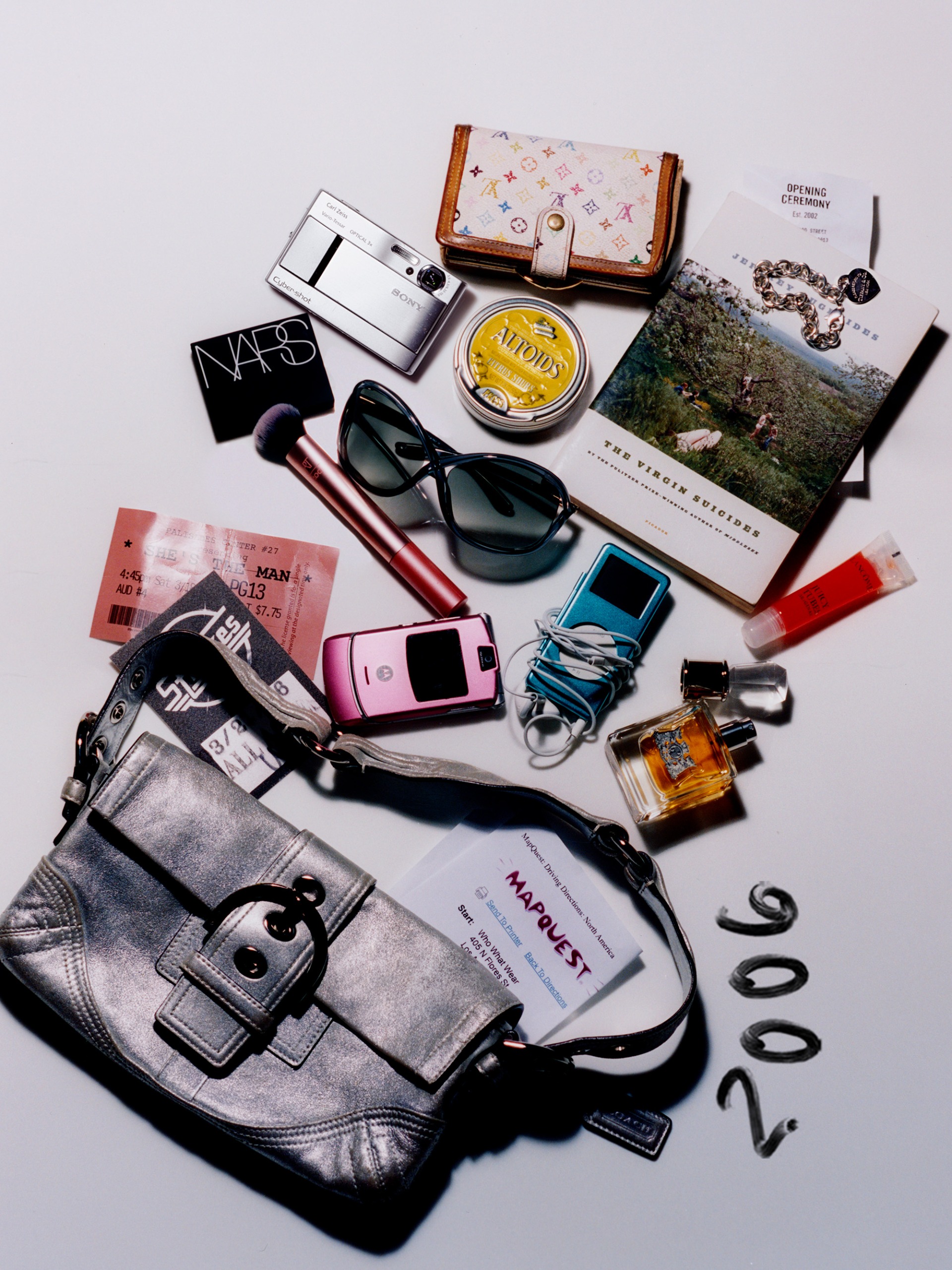 A photo of a 2006-inspired bag check.
