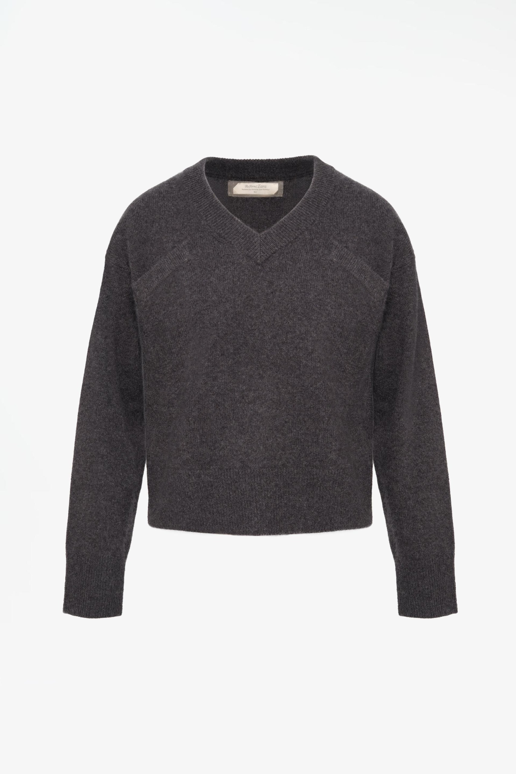 Limited Edition 100% Cashmere Jumper - Anthracite Grey - Xs