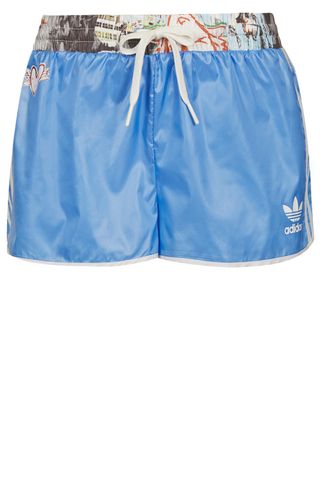 Topshop x Adidas Originals Blue Runner Shorts, £32