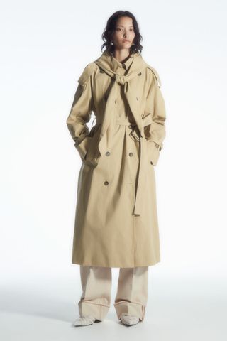 Hooded Trench Coat