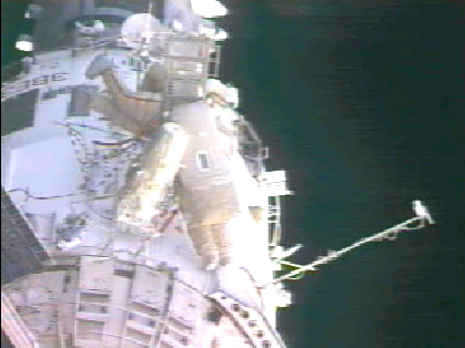 First Spacewalk a Success for Space Station Crew