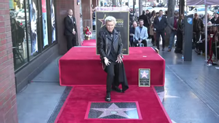 A picture of Billy Idol on the Hollywood Walk of Fame
