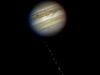 Comet Shoemaker-Levy 9 Approaching Jupiter in 1994