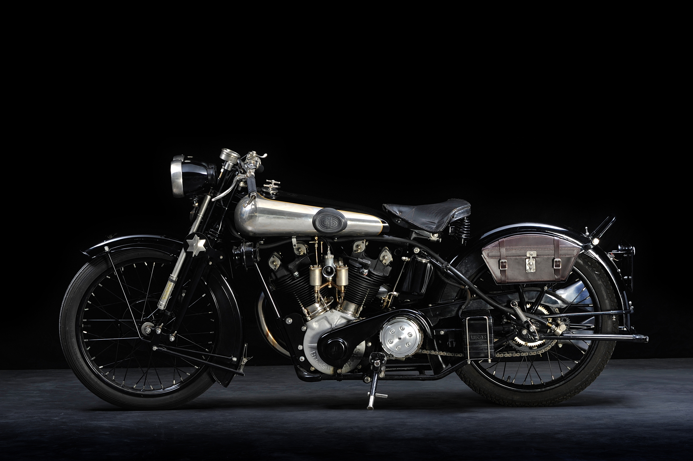 The original Brough Superior side on