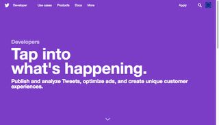 Twitter developer homepage