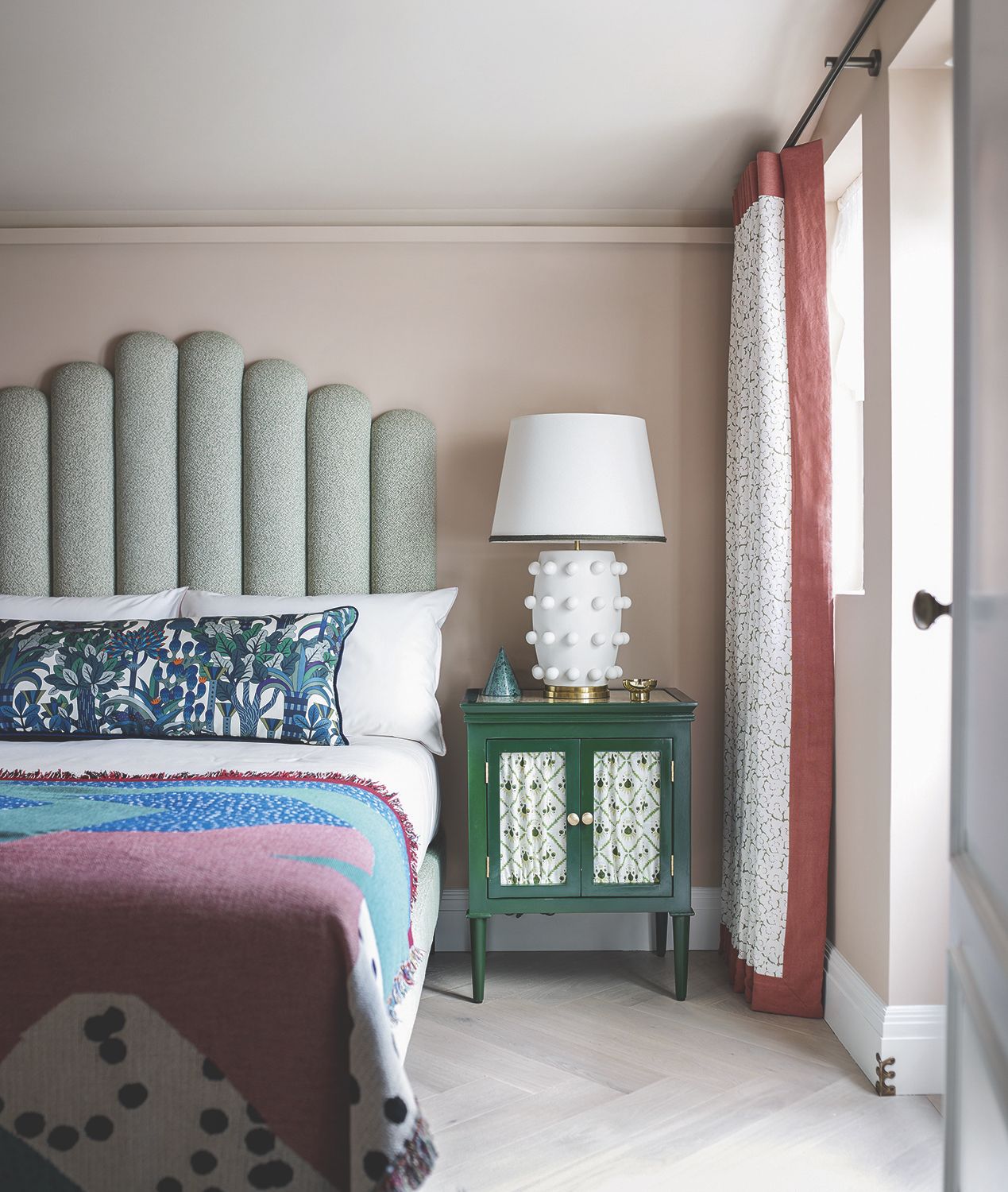 small bedroom storage ideas with small patterned bedside table