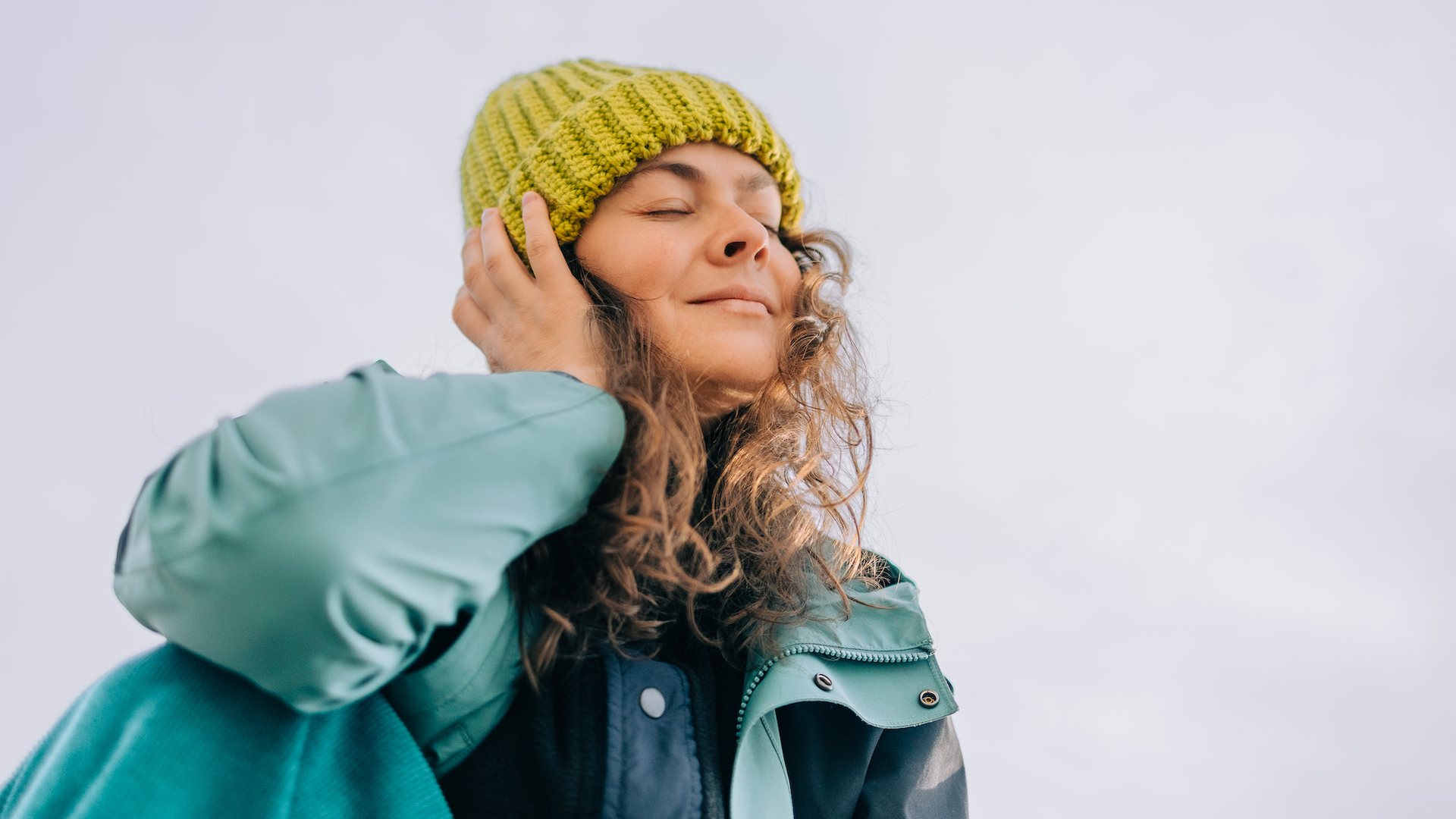 woman getting fresh air