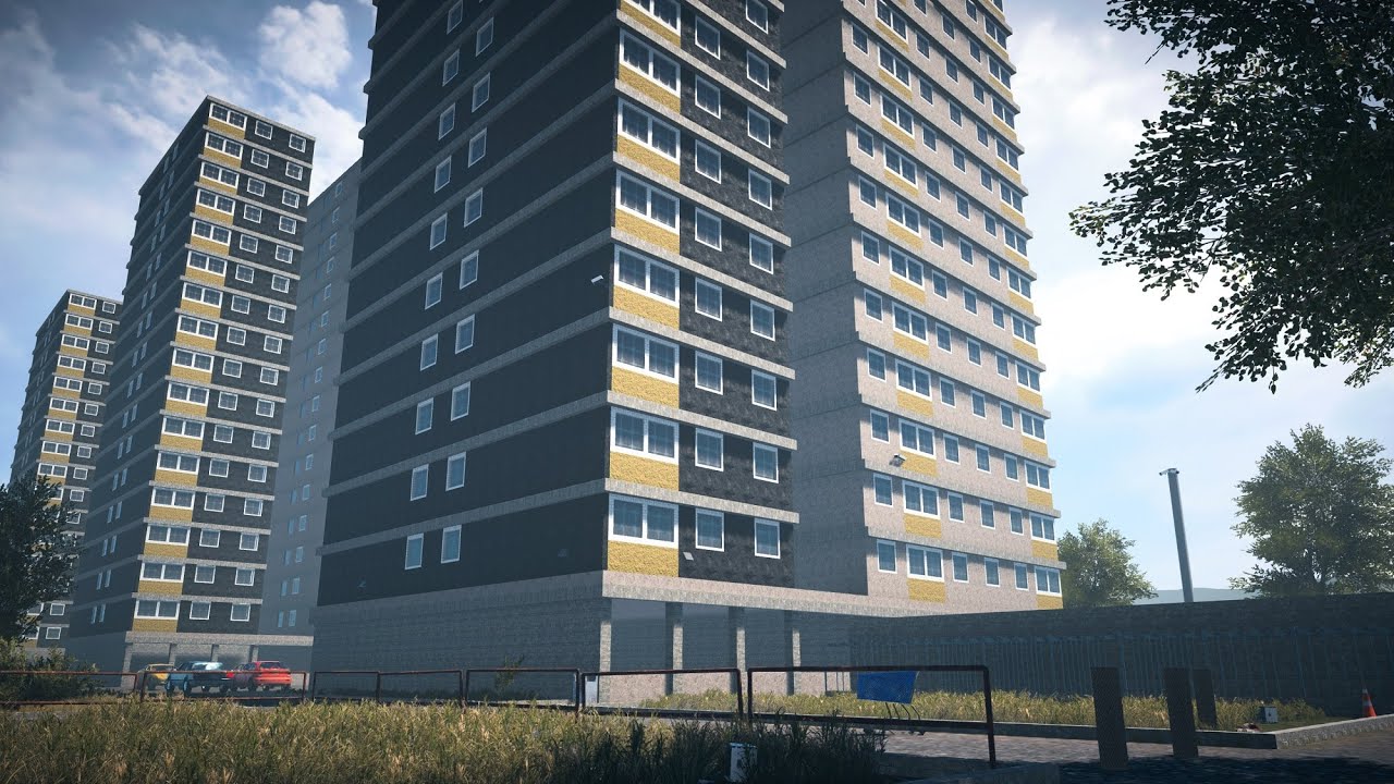  Far Cry 5 mapmaker perfectly recreates a block of dismal Edinburgh flats 