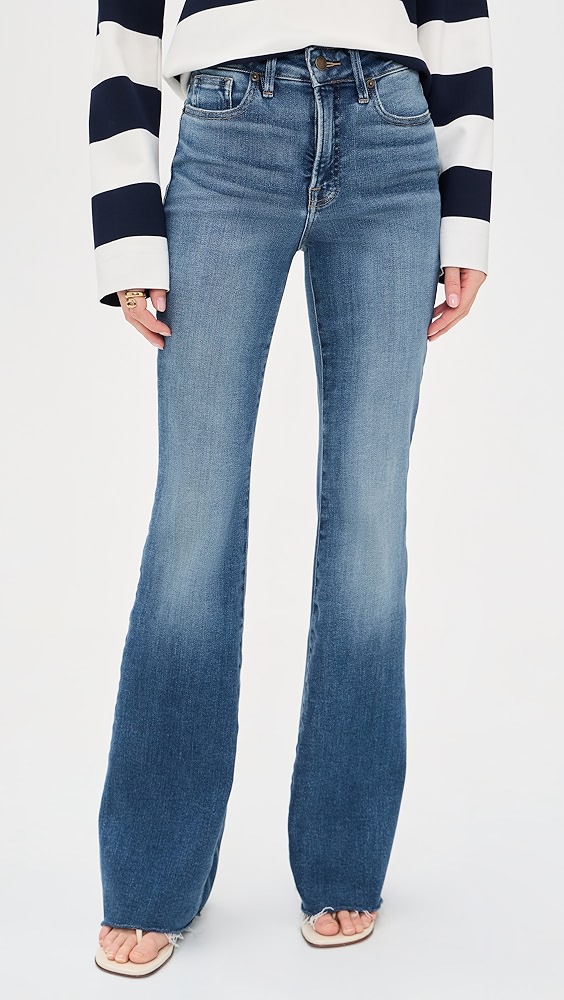 Good American Good Legs Flare Jeans
