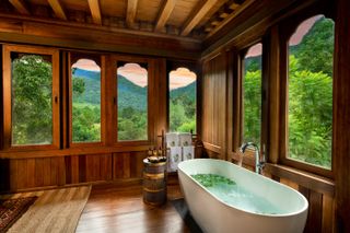 andBeyond Punakha River Lodge Tented Suite Bath