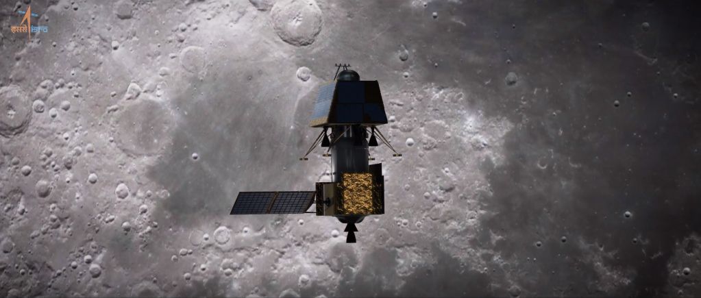 At the Moon, India's Chandrayaan-2 Spacecraft Poised to Release Lunar Lander