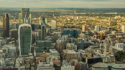 City of London aerial view 