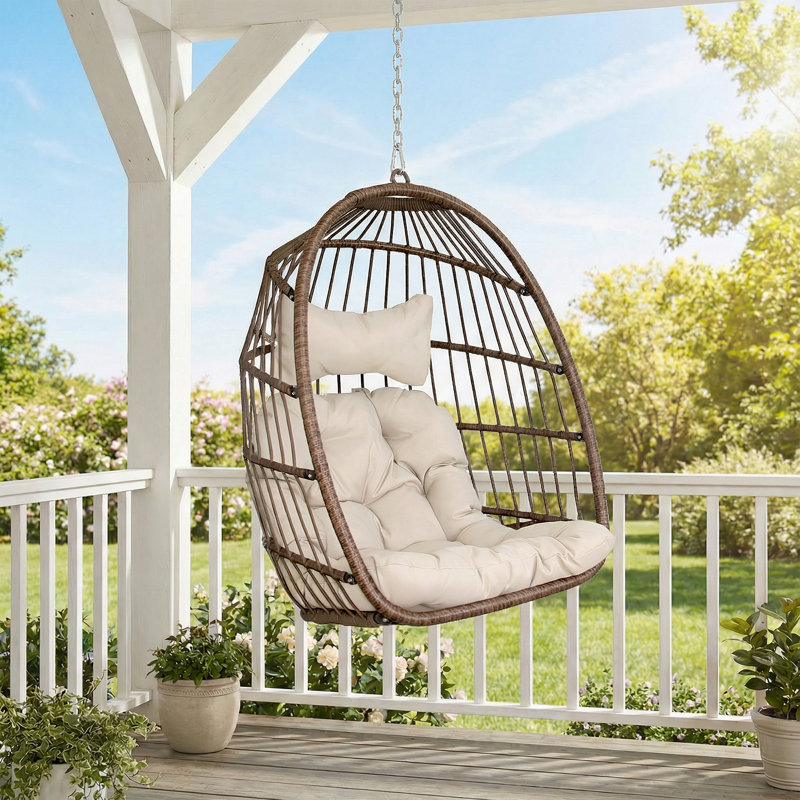 Dakota Fields Chorley Indoor/outdoor Porch Swing Egg Chair Without Stand &amp;amp; Reviews | Wayfair