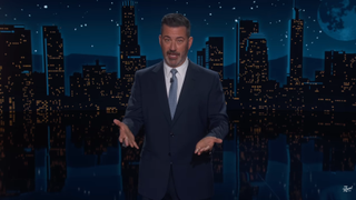 Jimmy Kimmel discussing the FCC on his late night show