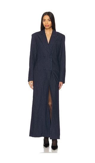 Quinn Fitted Maxi Blazer Coat