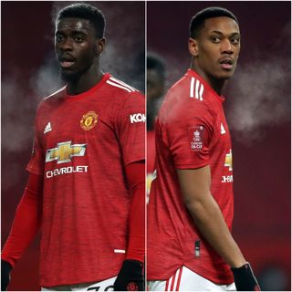 Axel Tuanzebe and Anthony Martial