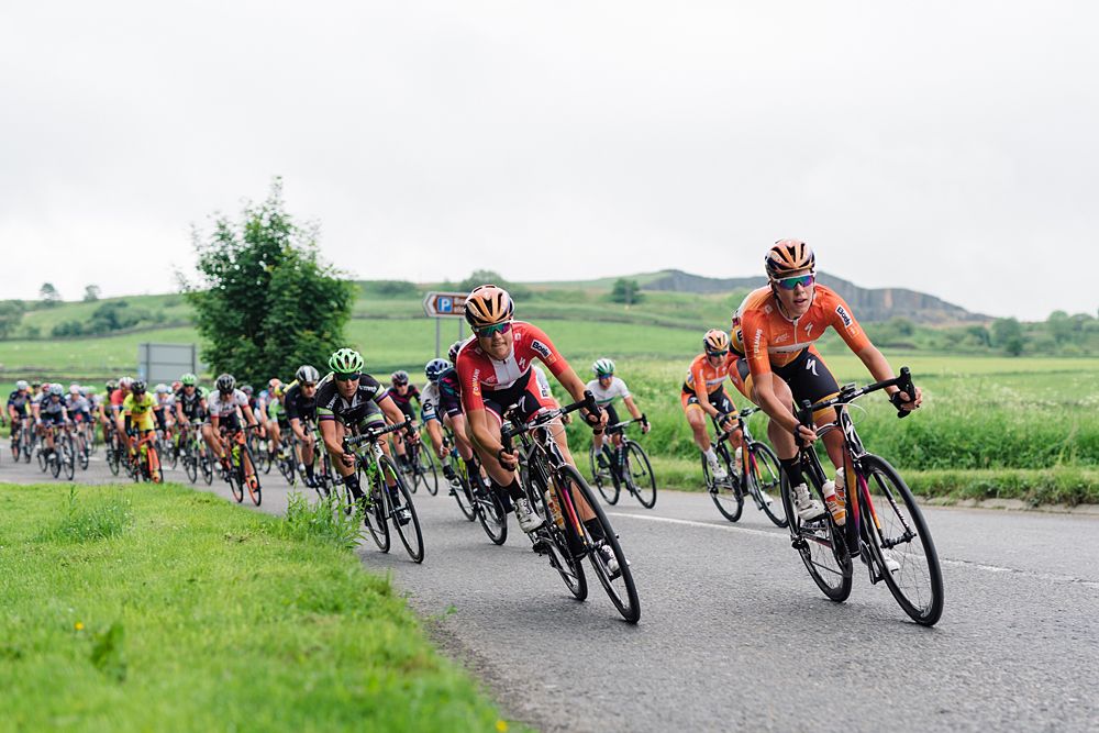 Amalie Dideriksen and Ellen van Dijk (Boels Dolmans) at Aviva Women's Tour 2016 - Stage 3