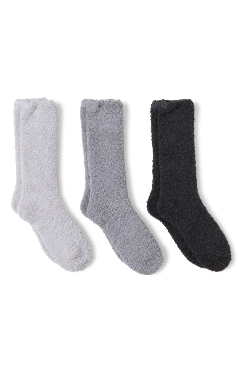 Cozychic&amp;trade; Assorted 3-Pack Crew Socks