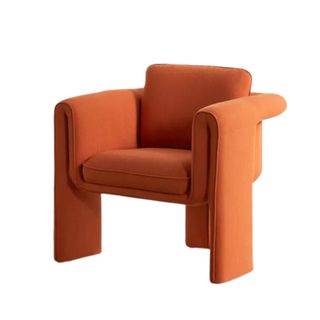 curved copper colored tub armchair from urban outfitters