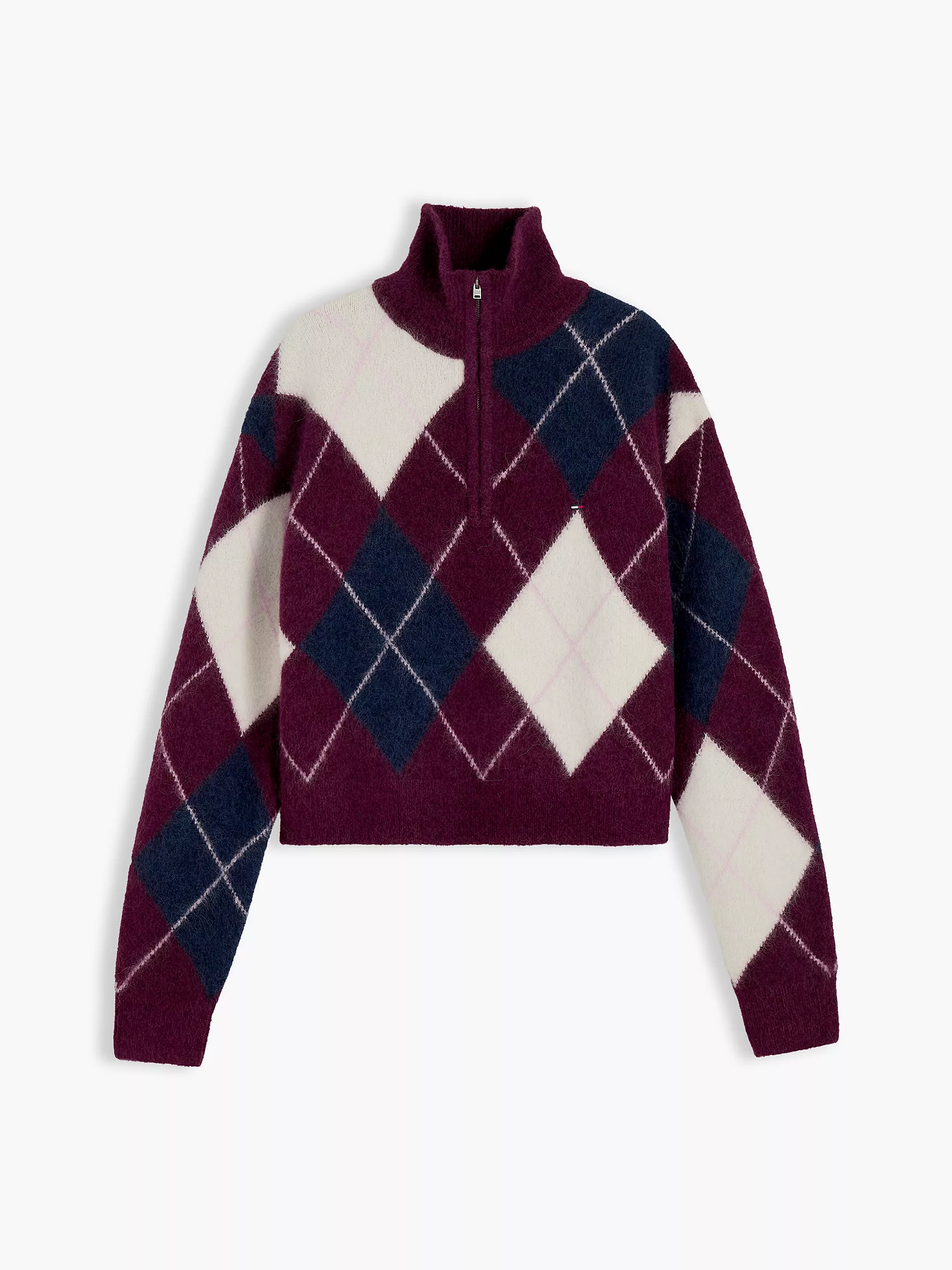 Alex Mill, Tommy Jeans Argyle Quarter-Zip Sweater