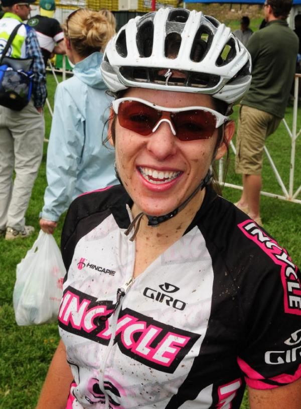 Krista Park (Incycle) finishes 4th in her first marathon.