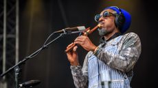 André 3000 performs during a concert in Oslo, Norway, in August 2024.