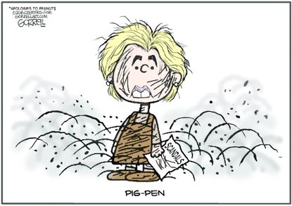 Political cartoon U.S. Hillary Clinton scandals