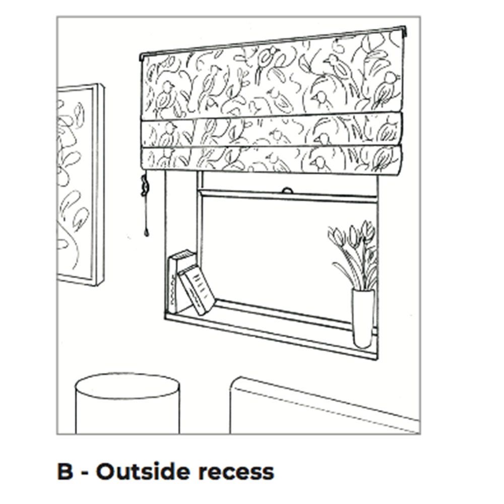 How to measure for blinds for a window including roller and Roman