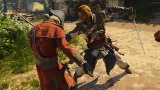 Edward Kenway attacks an enemy in a screenshot from the Assassin's Creed Black Flag Remastered overview trailer.
