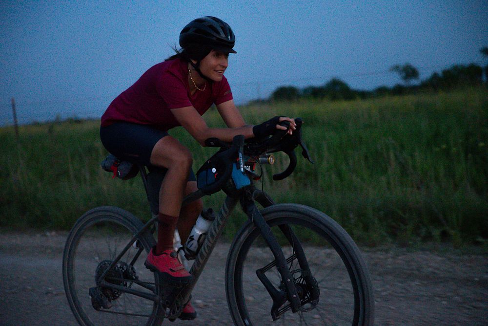 Lael Wilcox won the women's DKXL 350, and came in sixth overall.