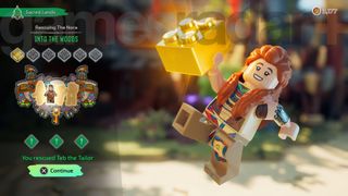 Earn Lego Horizon Adventures Gold Bricks by completing story quests