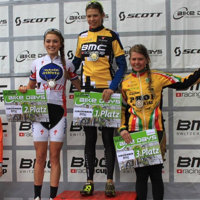 Kate Courtney (Whole Athlete-Specialized) made the second step of the junior women's podium