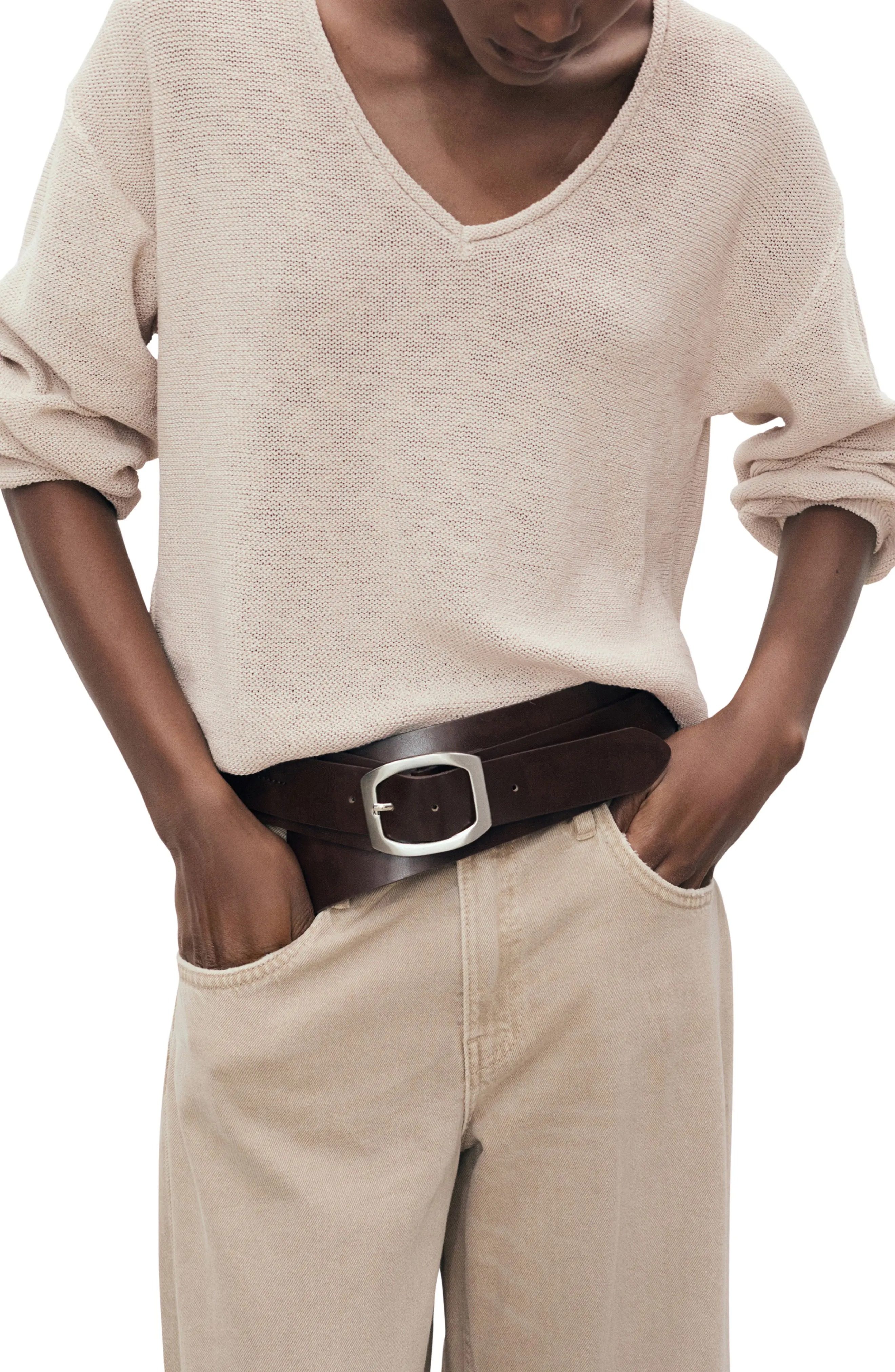 MANGO, V-Neck Sweater