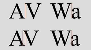 A|V W|a to show different kerning