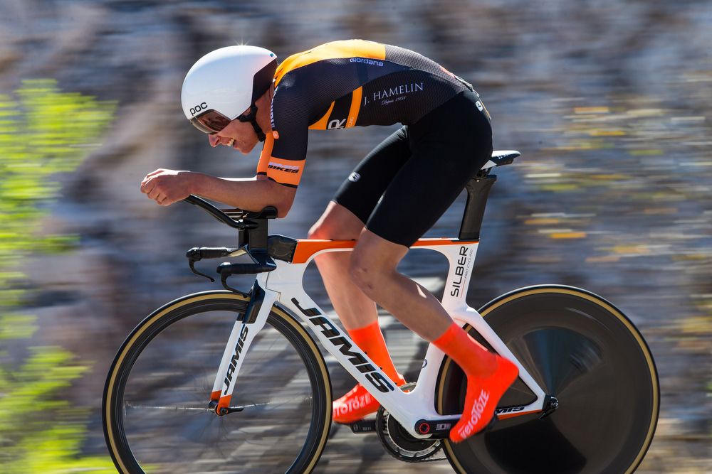 Nickolas Zukowsky (Silber Pro Cycling) during stage 3 of the Tour of The Gila
