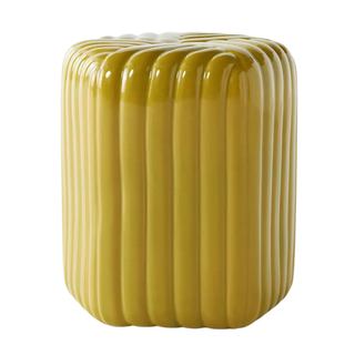 ceramic yellow side table