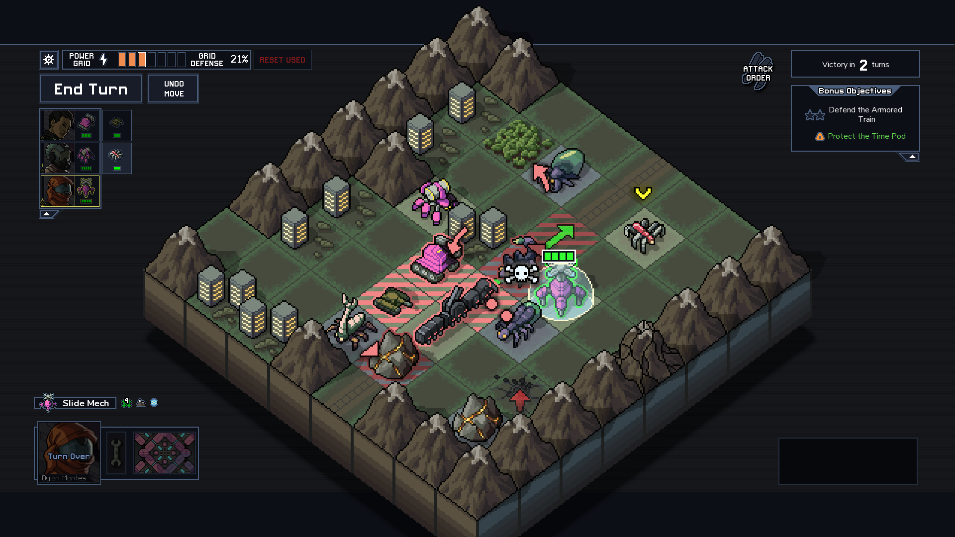 Into the Breach: Advanced Edition screen