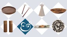 Collection of salad serving accessories